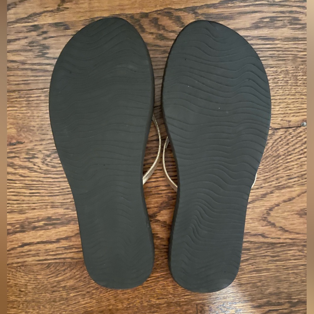 Reef Bliss Nites Gold Espresso Flip Flop Sandals - Picture 5 of 6